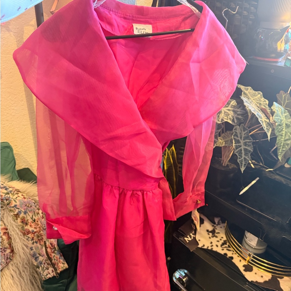 Pink Vintage Taffeta Dress